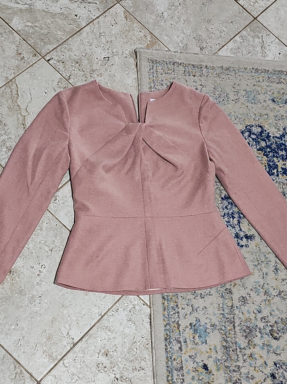 The Fold Belmore Wool Blouse Size UK10/US6
